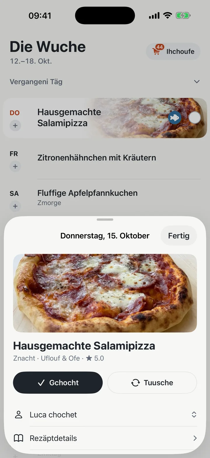 S Menü vo hüt i Yadlo tusche